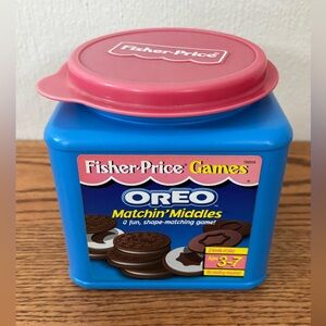 Vintage FISHER PRICE Games Oreo Matchin' Middles Shapes 1997 Complete